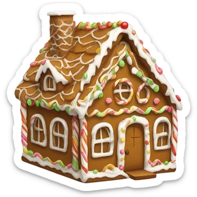 Ginger bread house sticker