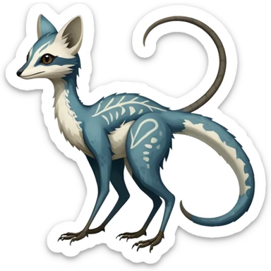 Modern Realistic Rare Fantasy Vernid-Trico-species by LiLaiRa full body sticker