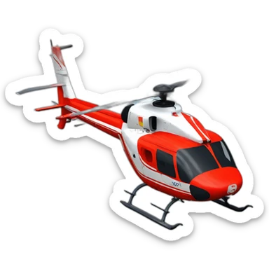 Hélicoptère de la sécurité civile ec 145 sticker