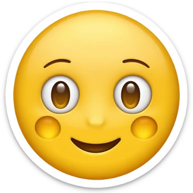 Mind blown yellow emoji  sticker