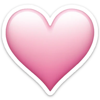 Pink and white heart  sticker