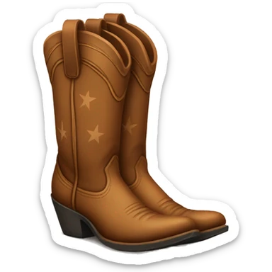 cowgirl boots sticker