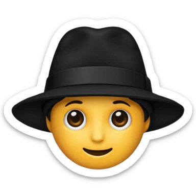 Black hat 🧢 sticker