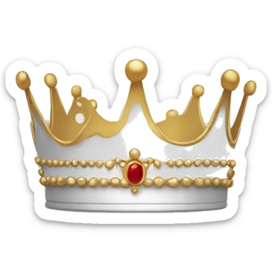 white crown sticker
