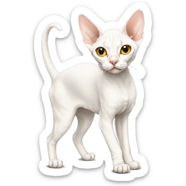 Devon Rex Full Body sticker