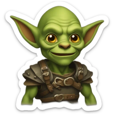 Goblin qui rie sticker