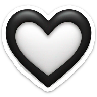 Black heart sticker