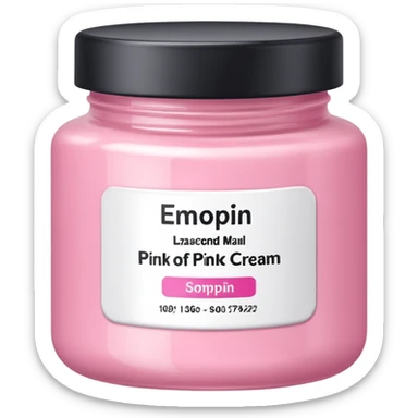 pink body cream  sticker