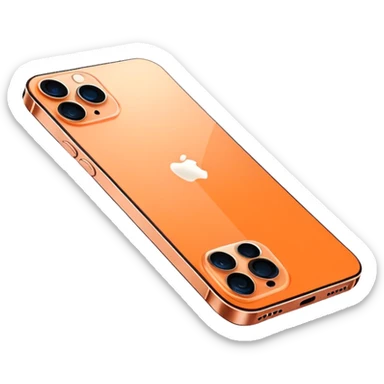 iPhone 13 Pro Max in light orange colour sticker