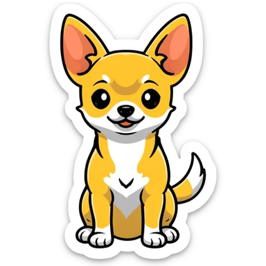 A chihuahua dog sticker