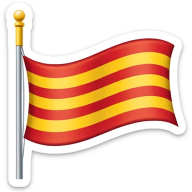 🇨🇴 similar flag with yellow 50% and red 50%strip sticker