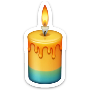 Candle in random Colors sticker
