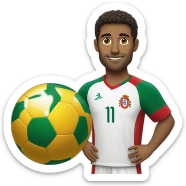 Joueur de foot Portugal sticker
