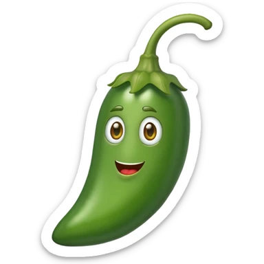 green jalapeno sticker