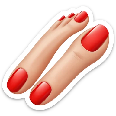 long toe nails  sticker