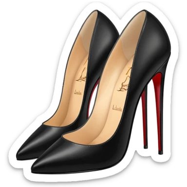 louboutin heels black sticker