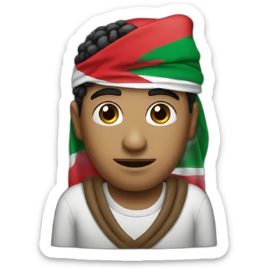 I can't wearing palestinian flag sticker