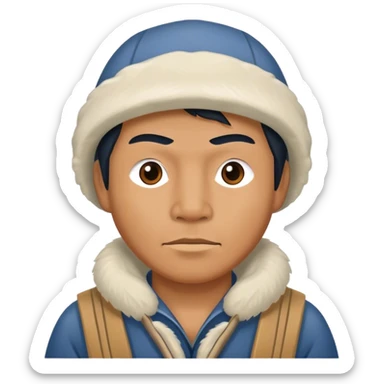 Inuit fisherman sticker