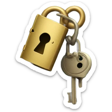 vintage diary with lock and key sticker