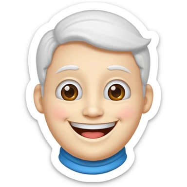 home shaped face mascot on neck  sticker