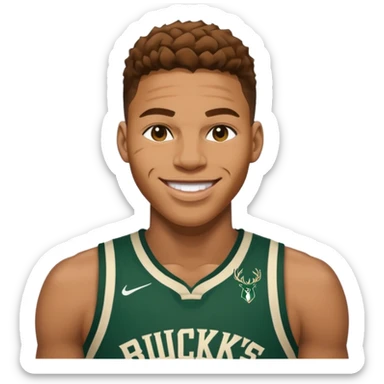 giannis smiling Bucks sticker