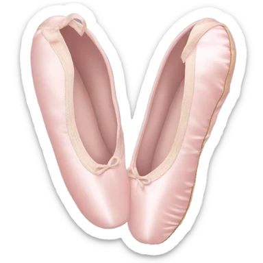 Pale pink ballet shoes sticker