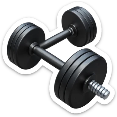 Peso de academia preto sticker