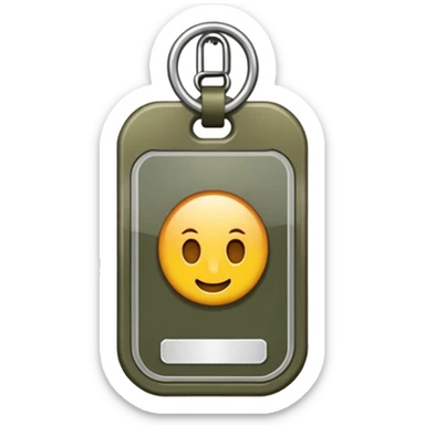 Military ID tags  sticker