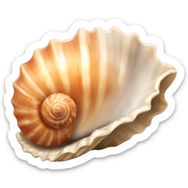 Sea shell sticker