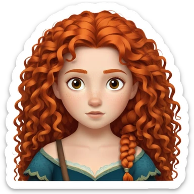 Merida from Brave, Disney sticker