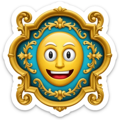 Trauma baroque but no face or anything related to picturing a human. abstract and surreal. It was inspired by Reb Laugh but Leonid Andreev  sticker