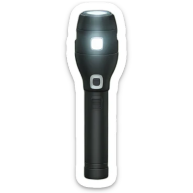Flashlight in forest sticker