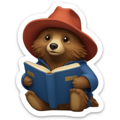 Paddington with torah sticker