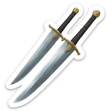 two swords sticker