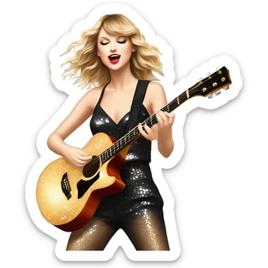 taylor swift during the eras tour  sticker
