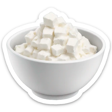 cottage cheese in a bowl sticker