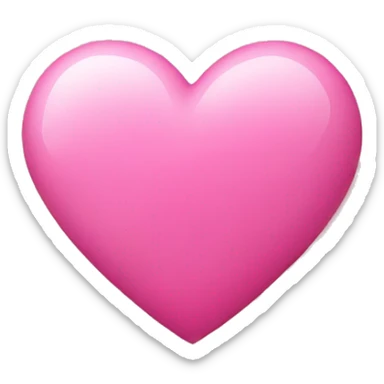 Pink heart sticker