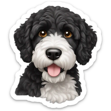 Portuguese water dog sticker