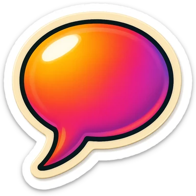 speach bubble sticker