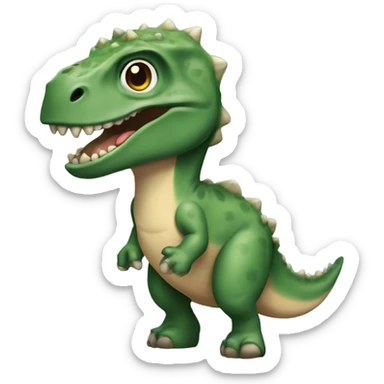 dinossauro numa prancha sticker