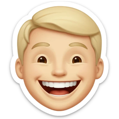 laughing at joke sticker