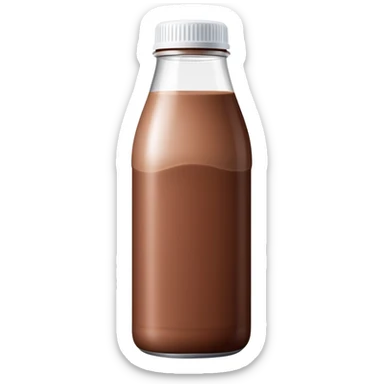 chocolate milk plastic bottle sticker