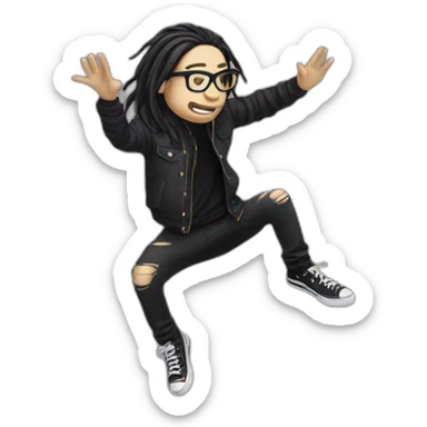 skrillex dancing on water sticker