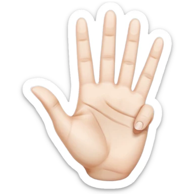 El hareketi çeken emoji sticker