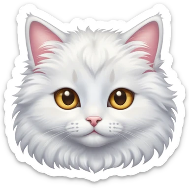 Starry-eyed cat  sticker