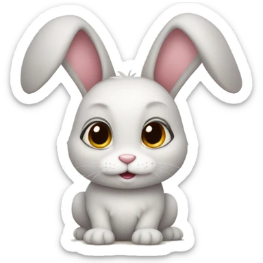 Cute little bunny  sticker