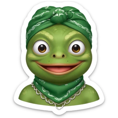 mach mir pepe emotes für twitch im chicano style sticker