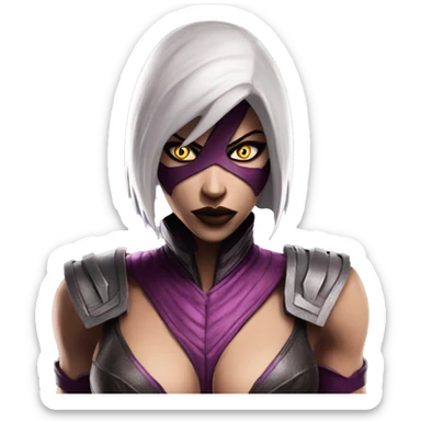 frightened Mileena Mortal Kombat X sticker