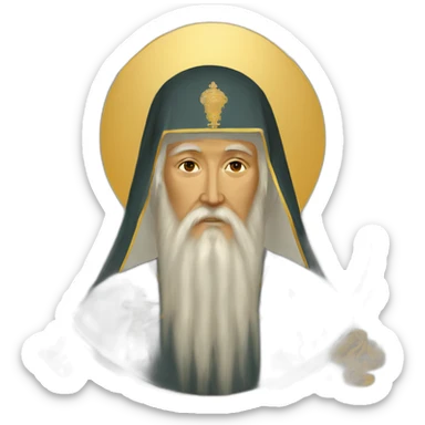 Orthodox Icon byzantin seraphim sarov sticker
