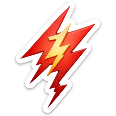 THUNDER red sticker